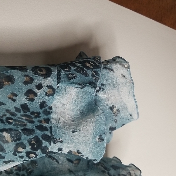 Simonton Says by George Simonton Boho Ruffled long sleeved blouse - Picture 4 of 6